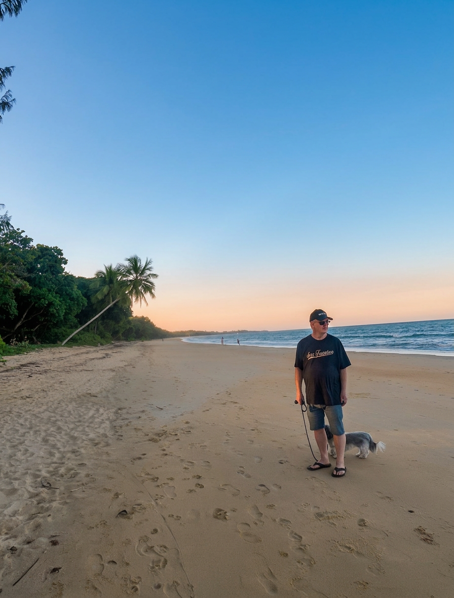 25 steve and bear on beach